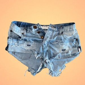 One Teaspoon Denim Shorts